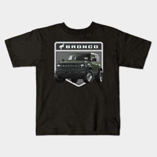 6th gen bronco 6g Big Bend olive green 2 door Kids T-Shirt